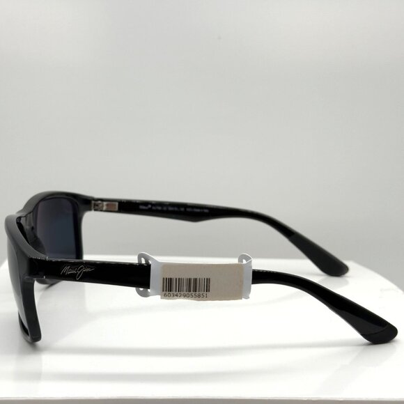 Maui Jim Onshore MJ 798 02 Gloss Black Frame Gray Polarized Sunglasses - Picture 3 of 8